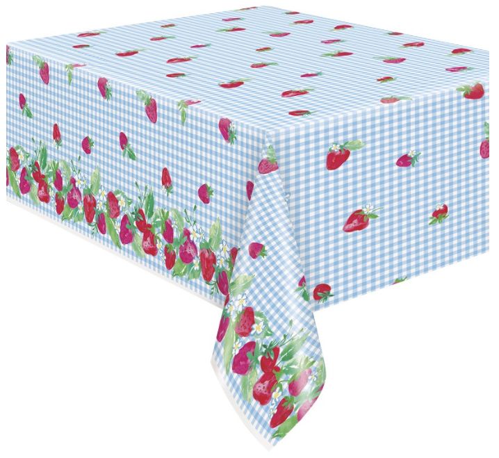 SWEET STRAWBERRY RECT PLASTIC 54" X 84"