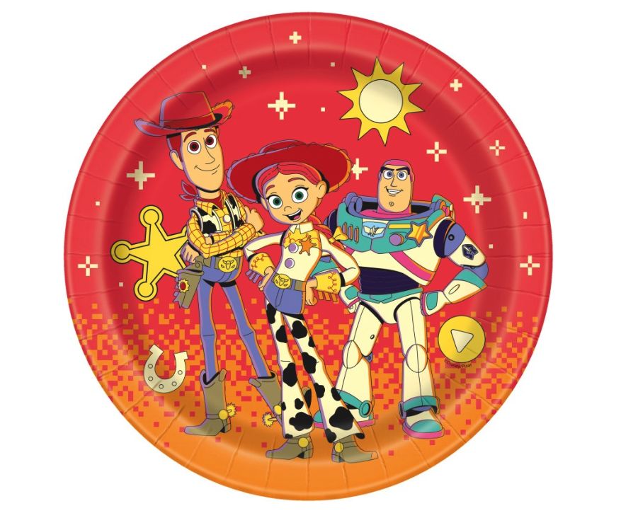 DISNEY TOYSTORY 5 - ROUND 9" DINNER PLATES 8CT