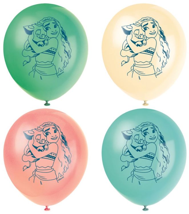 Disney Moana 12" Latex Balloon 8Ct