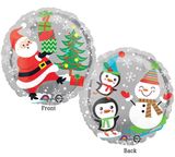 Santa Snowman Penguins 18"