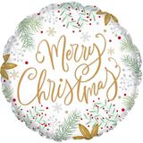Merry Christmas Gold N Mint 18"