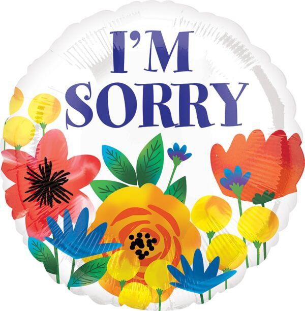Im Sorry 18" Flowers
