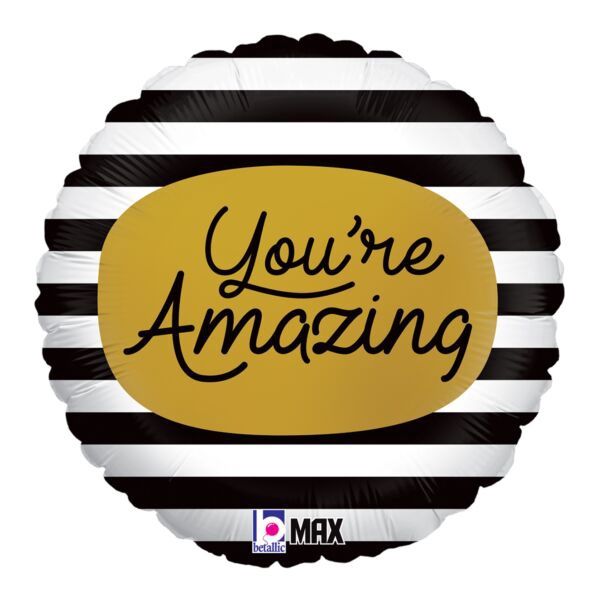 You'Re Amazing 18" Black And White