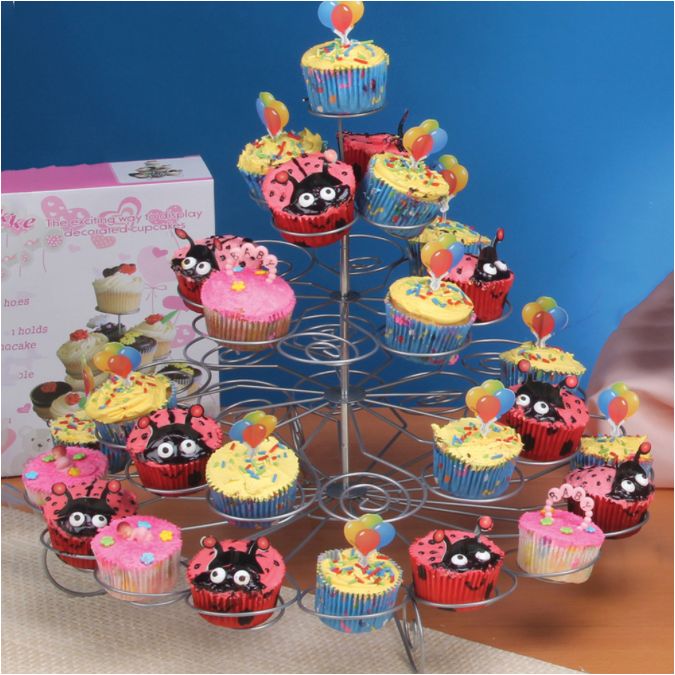 Silver 5 Tier Cupcake Stand