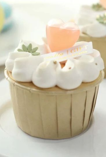 Dessert Topper Infusers Clear 10ct Heart