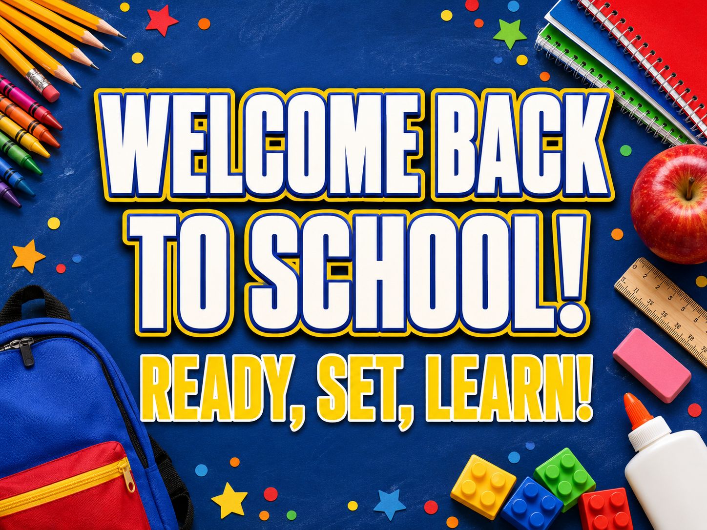 24" X 18" Back To School Yard Sign - Welcome Back