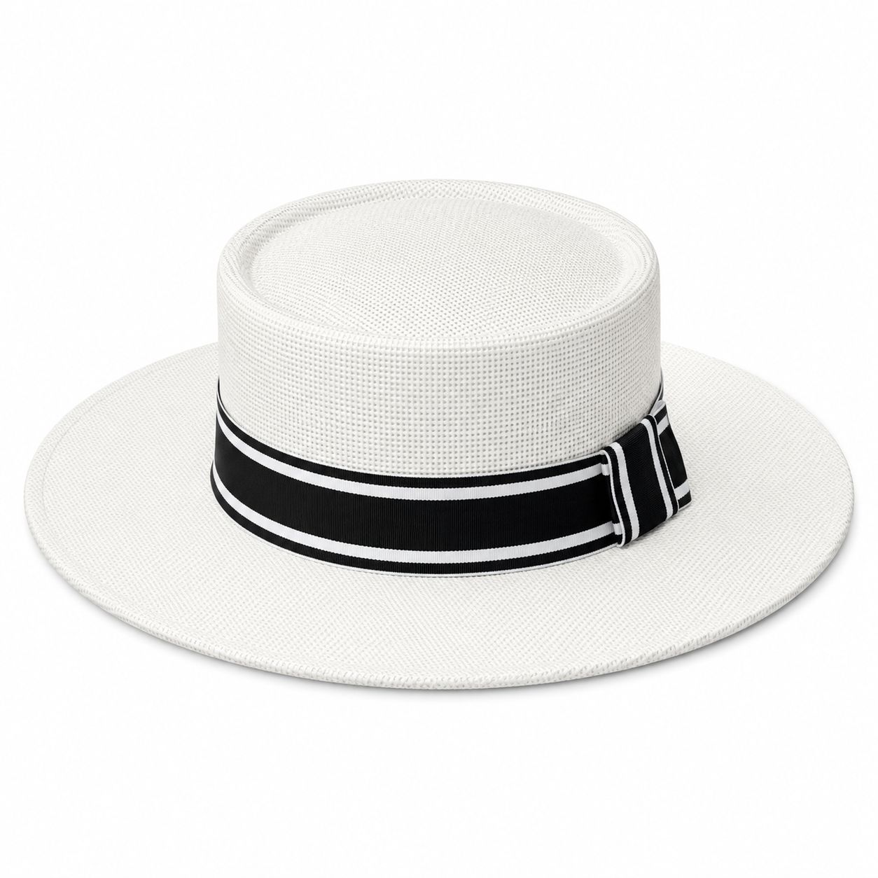 Men's Hat Round White