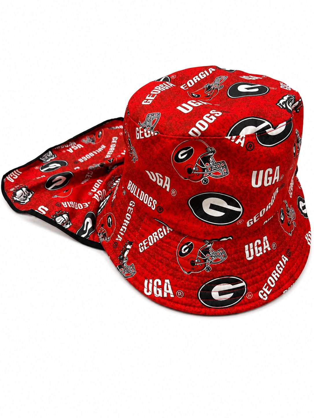College Hat Bucket Cape Georgia UGA Adult