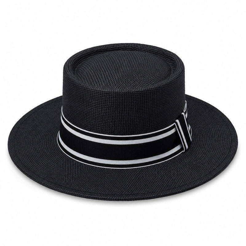 Men's Hat Round Black