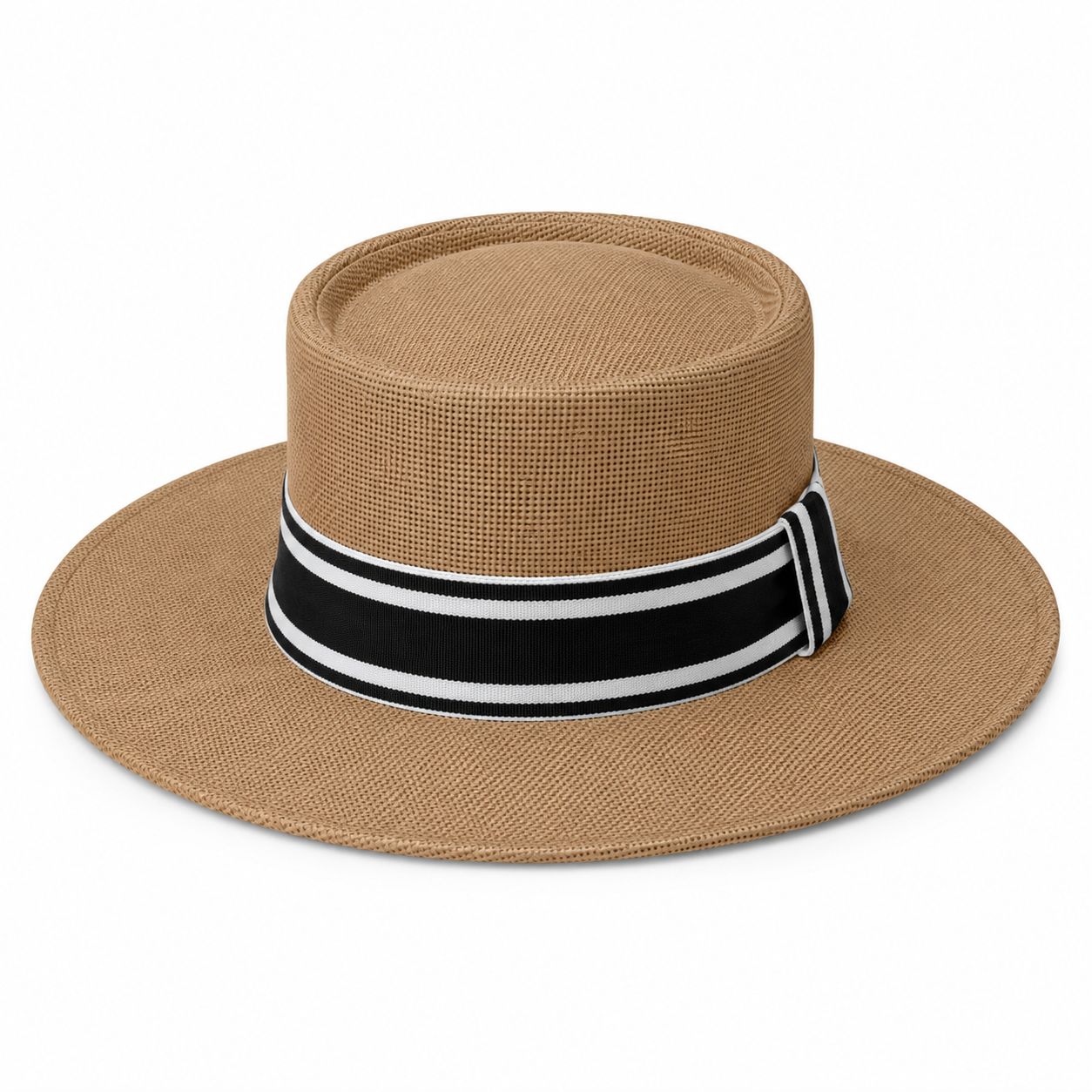 Men's Hat Round Brown