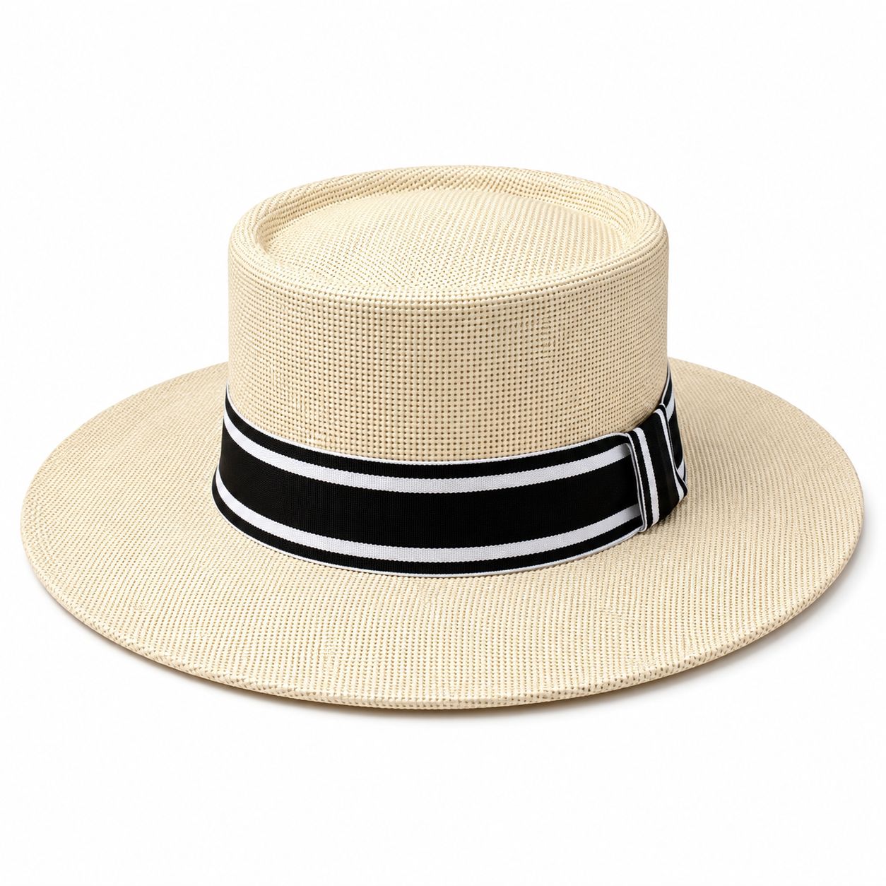 Men's Hat Round Cream
