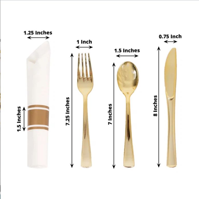 Pre-rolled Gold Silverware Set 24Ct