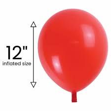 12'' Red Balloon Belloballoon Plus 15ct
