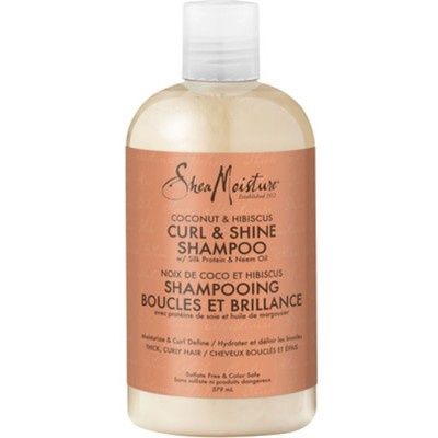 SHEA MOISTURE COCONUT &amp; HIBISCUS CURL &amp; SHINE SHAMPOO 13 OZ