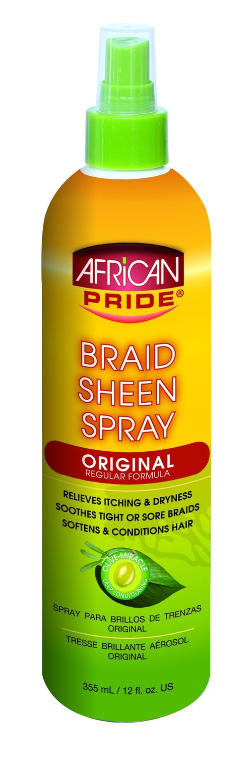 AFRICAN PRIDE BRAID SHEEN SPRAY - ORIGINAL 12OZ