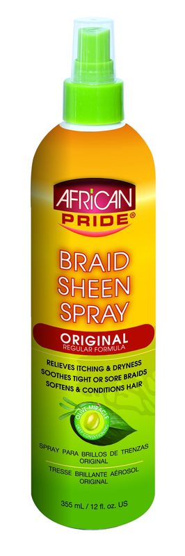 AFRICAN PRIDE BRAID SHEEN SPRAY - ORIGINAL 12OZ