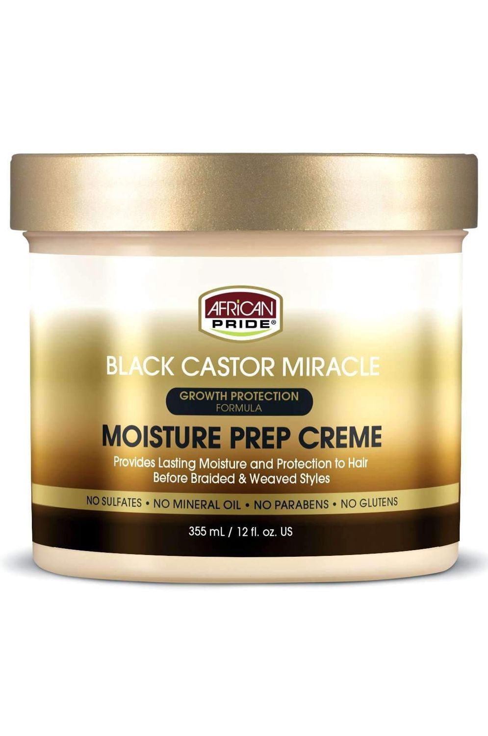 AFRICAN PRIDE BLACK CASTOR MIRACLE MOISTURE PREP CREAM 8OZ
