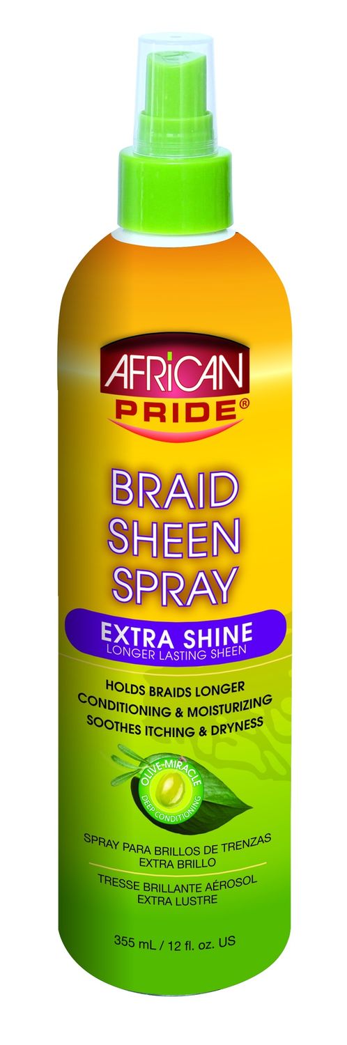 AFRICAN PRIDE BRAID SHEEN SPRAY - EXTRA SHINE 12OZ