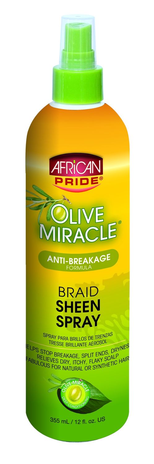 AFRICAN PRIDE BRAID SHEEN SPRAY - ANTI BREAKAGE 12OZ