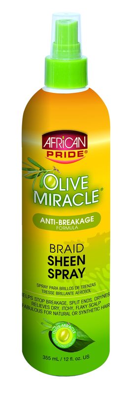 AFRICAN PRIDE BRAID SHEEN SPRAY - ANTI BREAKAGE 12OZ