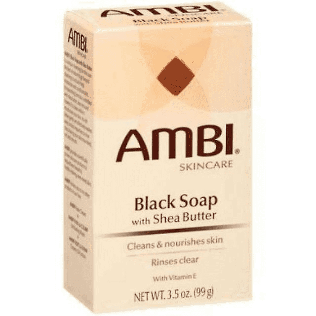 AMBI BLACK SOAP W/ SHEA BUTTER 3.5OZ