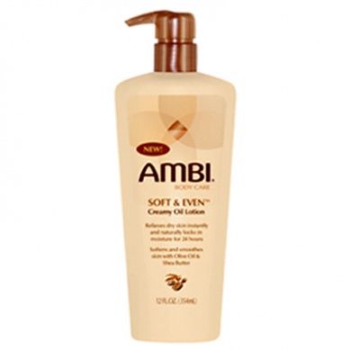 AMBI SOFT &amp; EVEN CREAMY OIL LOTION 12OZ