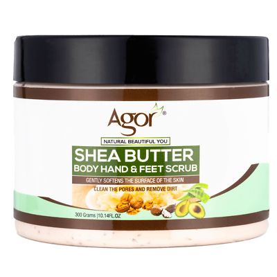 AGOR SHEA BUTTER BODY, HAND AND FEET SCRUB 10.14OZ