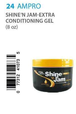 AMPRO SHINE N JAM GEL EXTRA HOLD 8OZ
