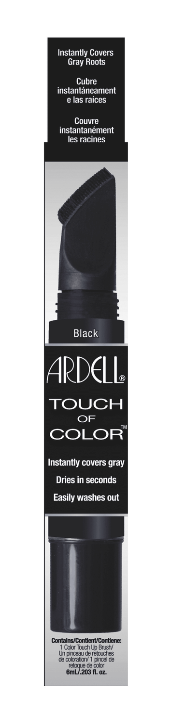 ARDELL TOUCH OF COLOR GREY COVERAGE BLACK 6ML