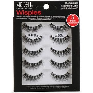 ARDELL NATURAL &amp; WISPIES MULTIPACKS (5 PACK) - STRIP LASHES, Size: 4 PACK DEMI WISPIES BLACK