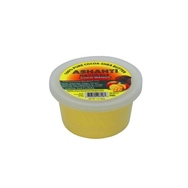 ASHANTI NATURALS 100% PURE COCOA-SHEA BUTTER W/COCO MANGO 3OZ