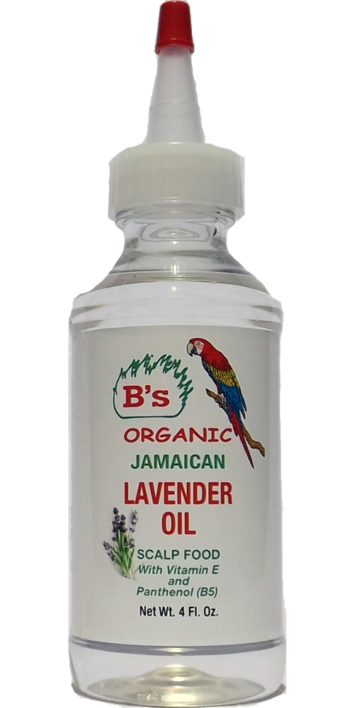B'S ORGANIC JAMAICAN LAVENDER OIL 4OZ #3087