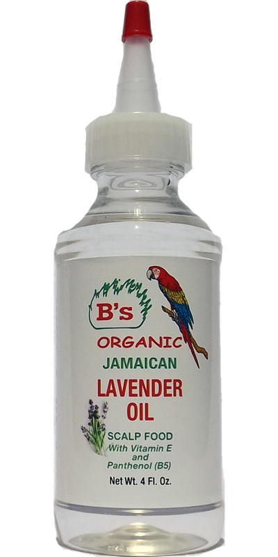B'S ORGANIC JAMAICAN LAVENDER OIL 4OZ #3087