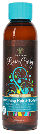 AS I AM BORN CURLY MOISTURISHING HAIR&amp;BODY OIL 8OZ