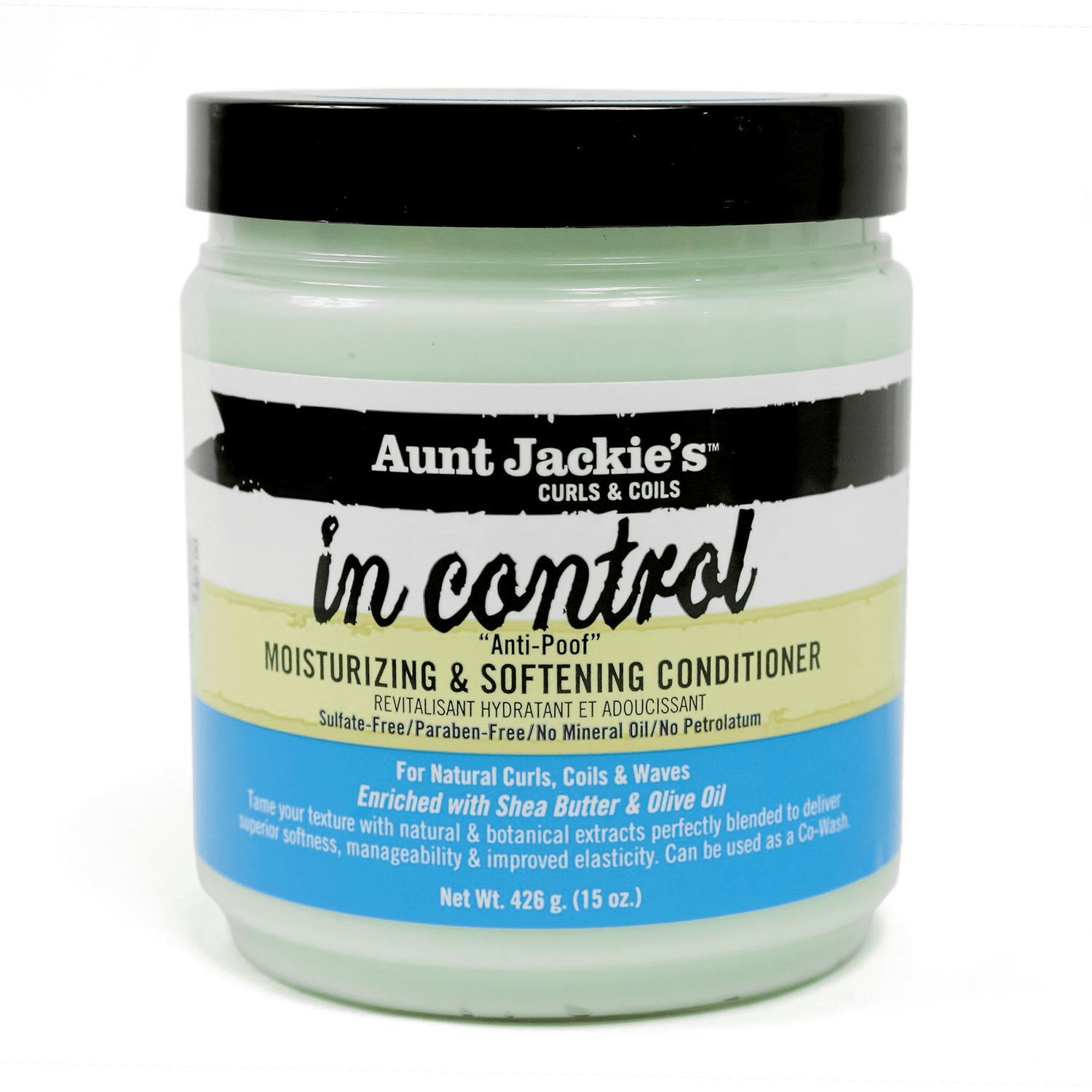 AUNT JACKIES IN CONTROL MOISTUIZING &amp; SOFTENING CONDITIONER 15OZ