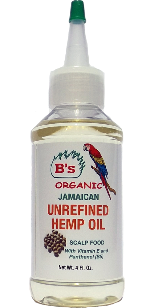 B'S ORGANIC JAMACAIN HEMP OIL 4OZ #3083