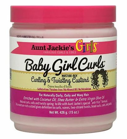 AUNT JACKIES BABY GIRL CURLS CURL &amp;TWIST CUSTARRD 15OZ