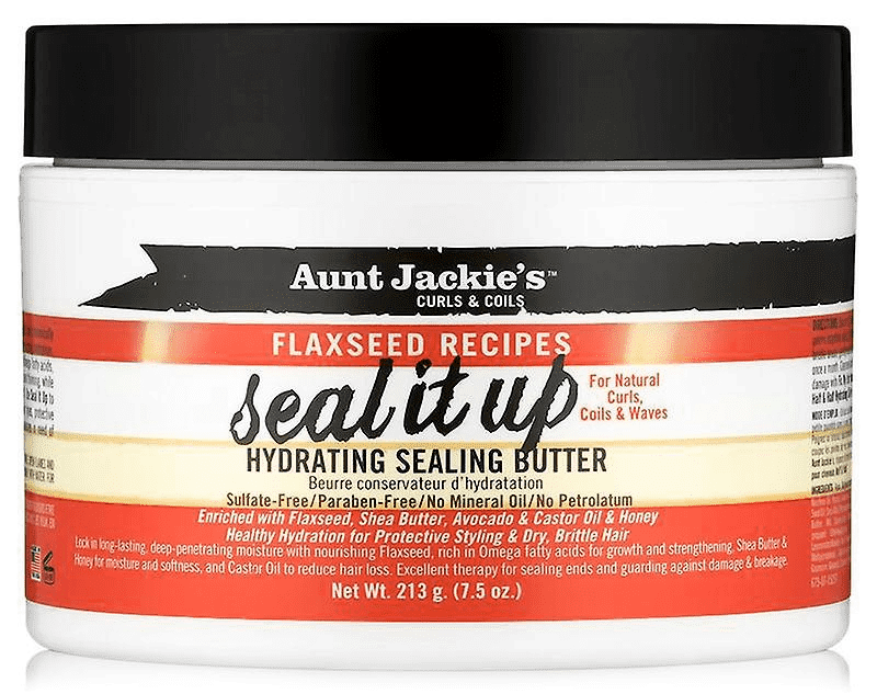 AUNT JACKIES FLAXSEED SEAL IT UP HYDRATING SEALING BUTTER 7.5OZ