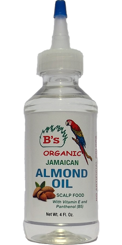 B'S ORGANIC JAMAICAN ALMOND OIL 4OZ #3070