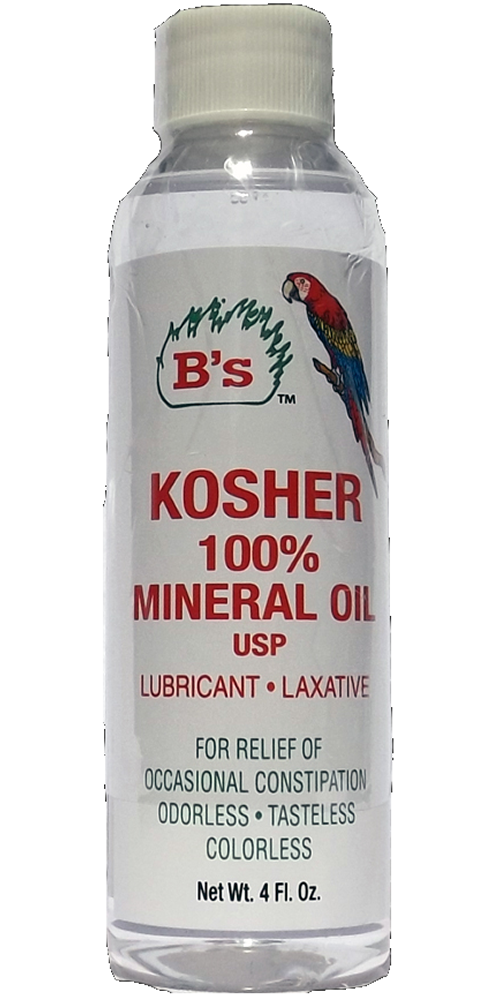 B'S ORGANIC KOSHER 100% MINERAL OIL LAXATIVE 4OZ