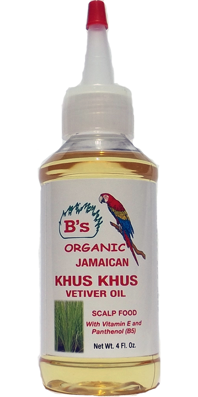 B'S ORGANIC KHUS KHUS OIL 4OZ #3098