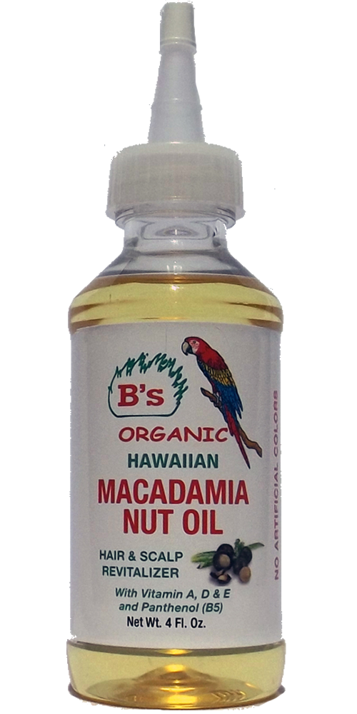 B'S ORGANIC MACADAMIA NUT OIL 4OZ