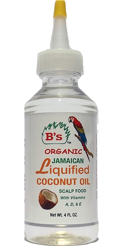 B'S ORGANIC LIQUIDFIED COCONUT OIL 4OZ #3056