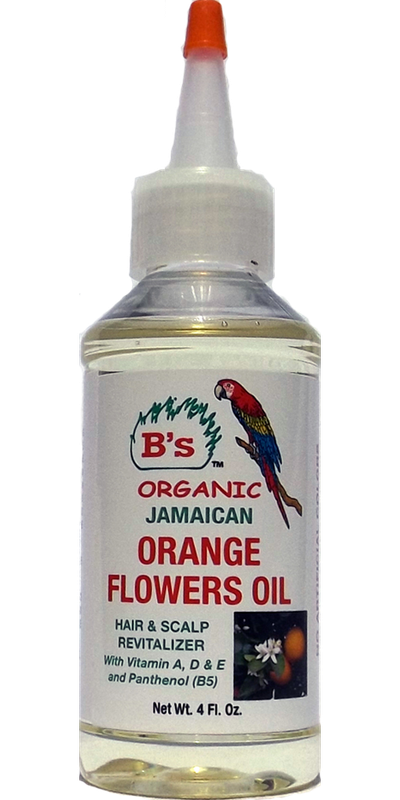B'S ORGANIC ORANGE FLOWERS OIL 4OZ #3102