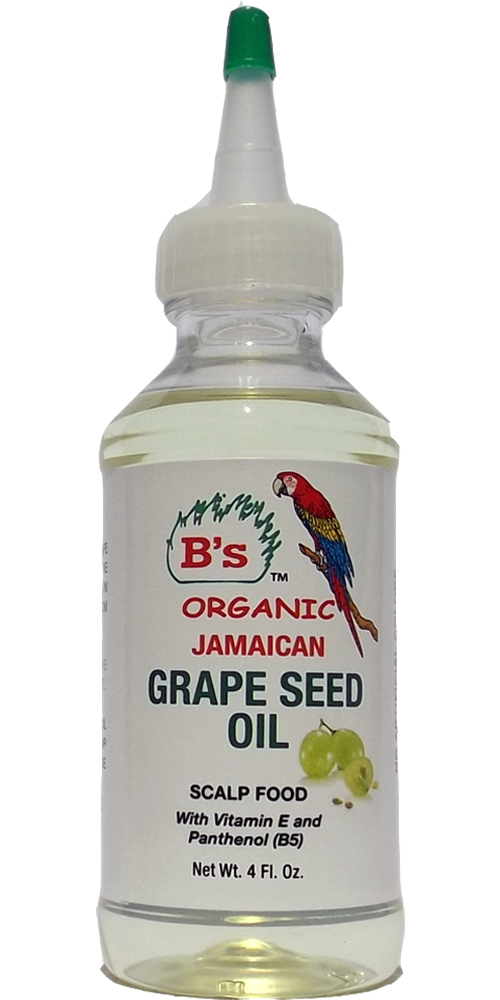 B'S ORGANIC JAMAICAN GRAPE SEED OIL #3068