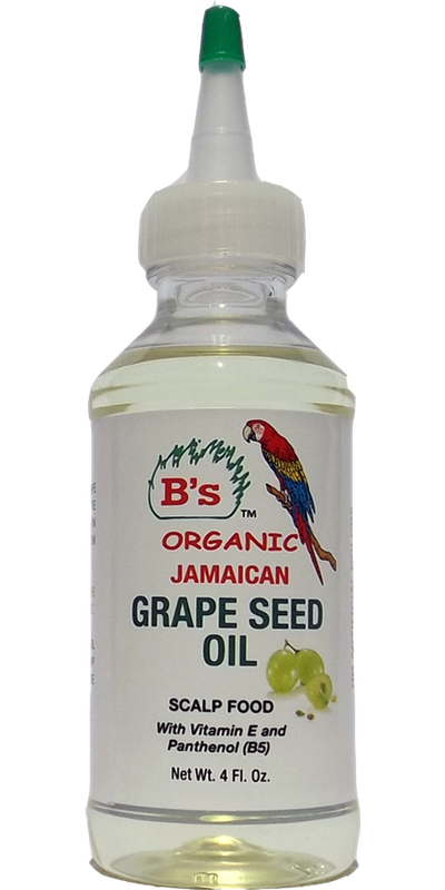 B'S ORGANIC JAMAICAN GRAPE SEED OIL #3068