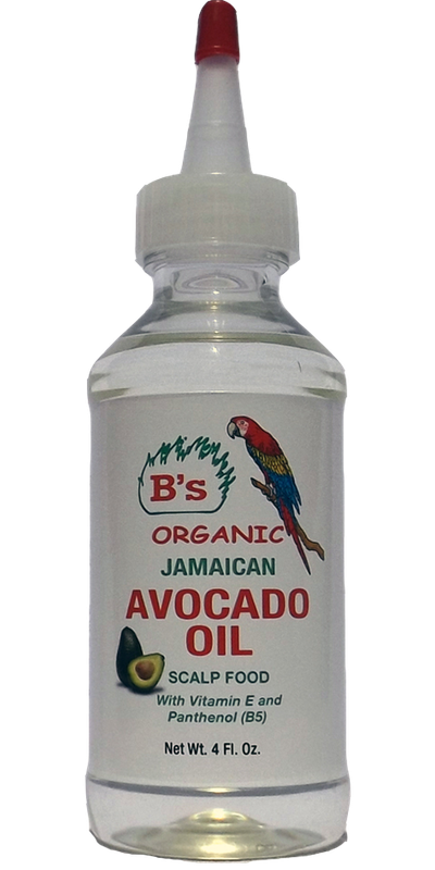 B'S ORGANIC JAMAICAN AVACADO OIL 4OZ #3069