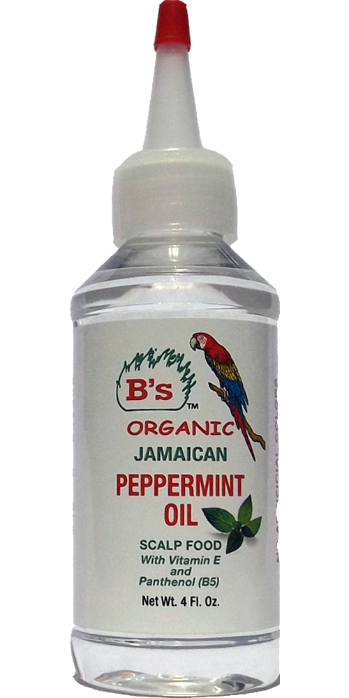B'S ORGANIC JAMAICAN PEPPERMINT OIL 4OZ #3088