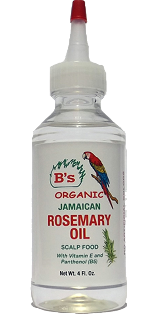 B'S ORGANIC JAMAICAN ROSEMARY OIL 4OZ #3086
