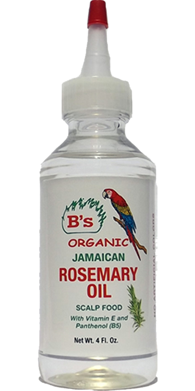 B'S ORGANIC JAMAICAN ROSEMARY OIL 4OZ #3086